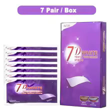 Fioletowe paski do wybielania zębów